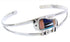 Southwestern Multicolor Buffalo Sterling Silver Cuff Bracelet AW65644